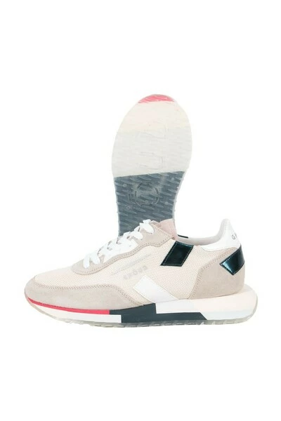 Sneakers GHOUD Rush Multi Low Woman Mesh/mirror Cream/turqoise RMLW MM48 Beige 2 Sneakers GHOUD Rush Multi Low Woman Mesh/mirror Cream/turqoise RMLW MM48 Beige - Afbeelding 2